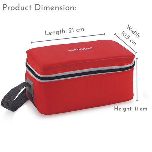 Fancy 3 Prime Stainless Steel Containers Lunch Box with Pouch for School and Office 