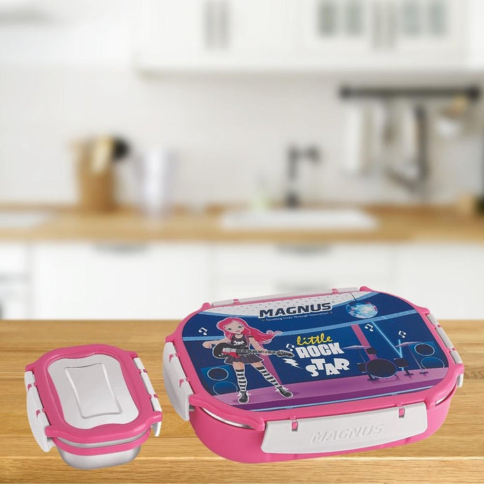 Magnus Spike Kids PP Pink Insulated Lunch Box Set