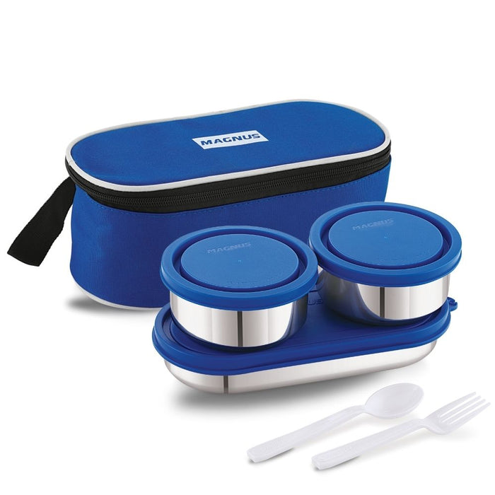Magnus Super 3 Prime Airtight & Leakproof Tiffin Lunch Box with Bag (950ml)