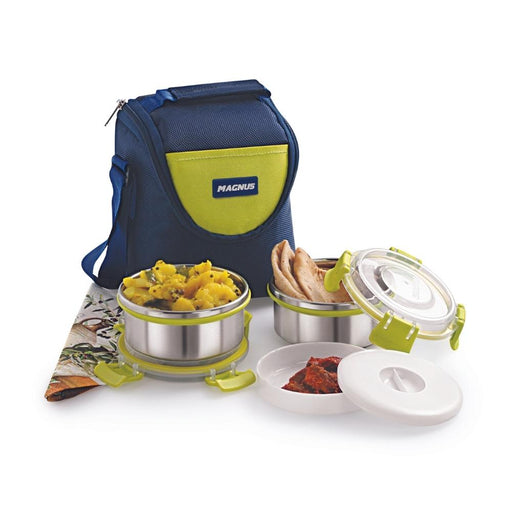 Klip Lock Vertical Aura Airtight & Leakproof Lunch Box with Bag