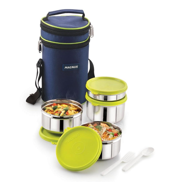 Magnus Romeo 4 Airtight & Leakproof Lunch Box with Bag (1600ml)