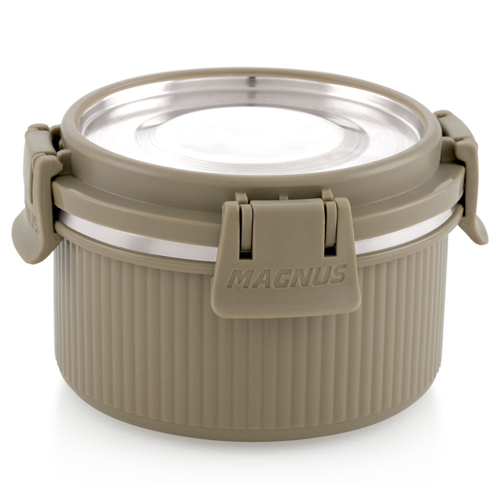Magnus Klip Lock Deluxe Stainless Steel Microwave Safe Container with ...