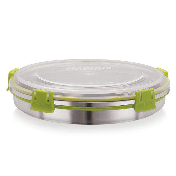 Magnus Klip Lock Stainless Steel Airtight Leakproof Storage Container 650ML | Premium Kitchen Accessories Items | Durable Lunch Box | Ideal Lunch Boxes for Office Men