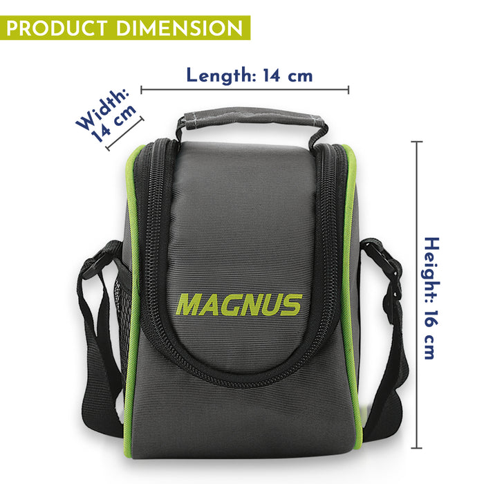 Magnus Opal 2 Stainless Steel Lunchbox Set with Bag - Leak-Proof, Insulated Lunch Box for Kids and Adults - 2 x 350ml Containers with Smart STEAM Lock - Ideal Lunch Boxes for Office Men, Women, School
