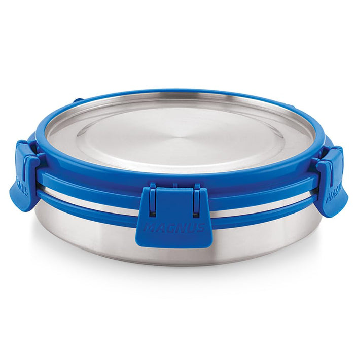 Magnus Stainless Steel Airtight Leakproof Storage Deluxe Chocolate Container 400ML with Klip Lock - Ideal Kitchen Accessories Items, Perfect Lunch Box, Lunch Boxes for Office Men