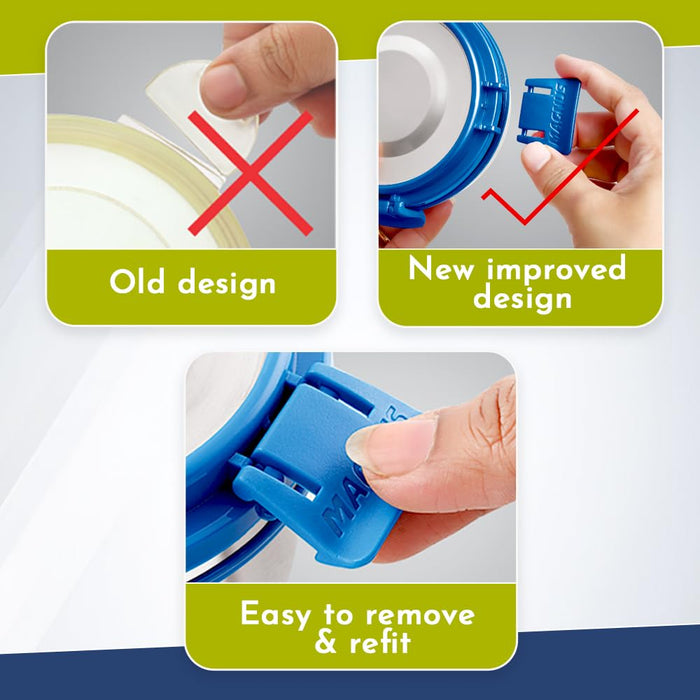 Magnus Stainless Steel Airtight Leakproof Storage Deluxe Chocolate Container 400ML with Klip Lock - Ideal Kitchen Accessories Items, Perfect Lunch Box, Lunch Boxes for Office Men