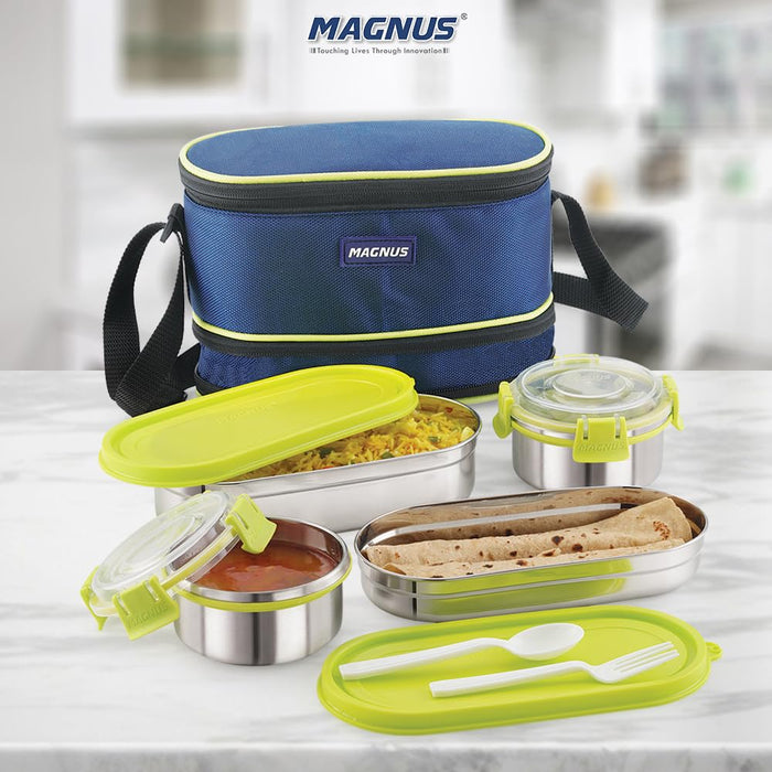 Buy Magnus Avanza Stainless Steel Leakproof Lunch Box for Kids