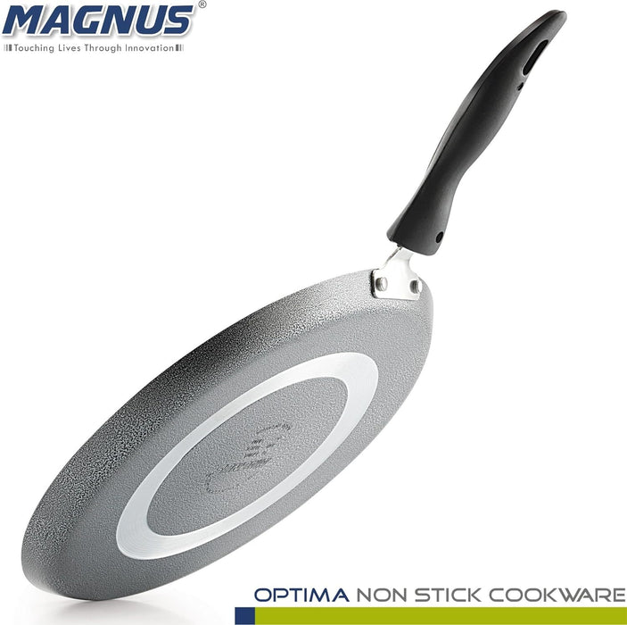 Magnus Optima Non-Stick Dosa Tawa with Hammertone Finish Tawa 28.5 cm Diameter