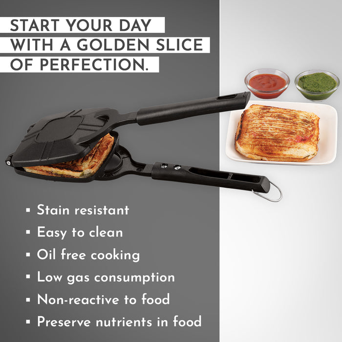 Buy Magnus Optima Non Stick Grill Crispy Toaster for Gas Stoves