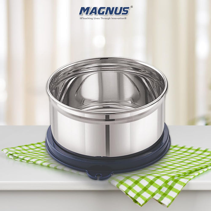 Magnus Stainless Steel Airtight Container with Easy Lock, 350ML - Kitchen Accessories Items, Lunch Box, Lunch Boxes for Office Men