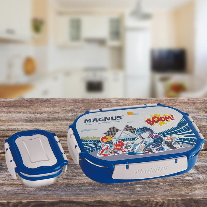 Magnus Spike Kids PP Blue Insulated Lunch Box Set