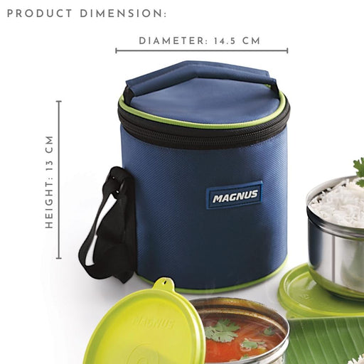Magnus Alfa 2 Airtight & Leakproof Lunch Box with Bag (920ml)