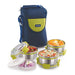  Klip Lock 3 Star Vertical Aura 3 Airtight & Leakproof Lunch Box with Bag (900 ml)