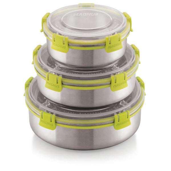 Magnus Klip Lock Airtight & Leakproof Tiffin Kitchen Containers