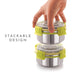  Klip Lock Airtight & Leakproof Stainless Steel Kitchen Storage Containers