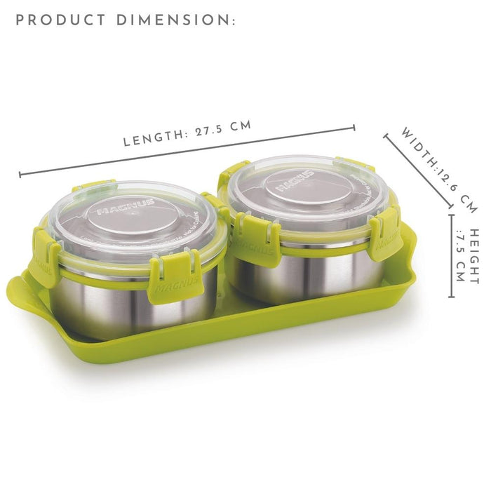 Klip Lock Trendy 2 Stainless Steel Gifting Containers Gift Set