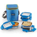 Mega 4 Containers Airtight & Leakproof Lunch Box with Bag