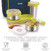 magnus nexus 5 stainless steel lunch box with bag 1400 ml food safe container