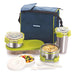 magnus nexus 5 stainless steel lunch box with bag 1400 ml with food