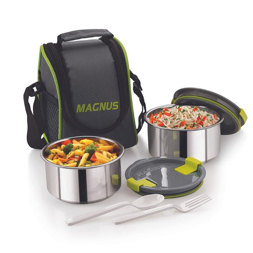 magnus opal 2 stainless steel lunch box 500 ml 