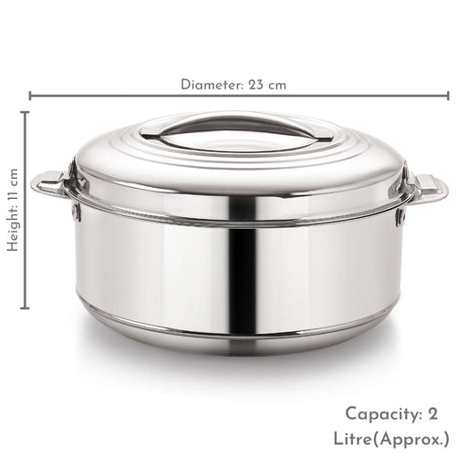 Magnus Rio Stainless Steel Double Wall Insulated Casserole (2000 ml)