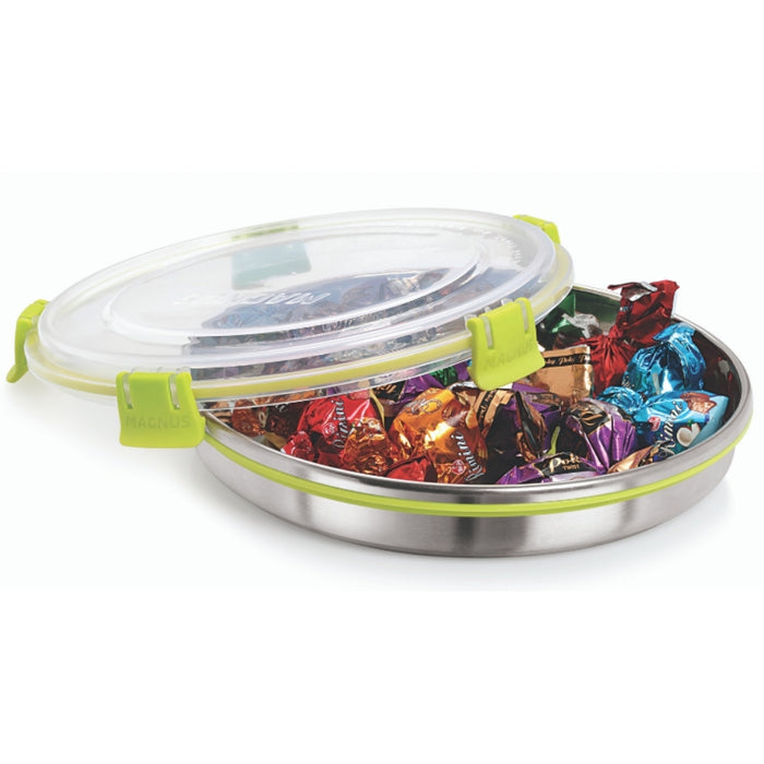 Magnus Stainless Steel Airtight & Leakproof Chocolate Food Container(650 ml)