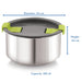 Magnus Stainless Steel Airtight & Leakproof Steam Lock Food Storage Kitchen Container (350 ml)