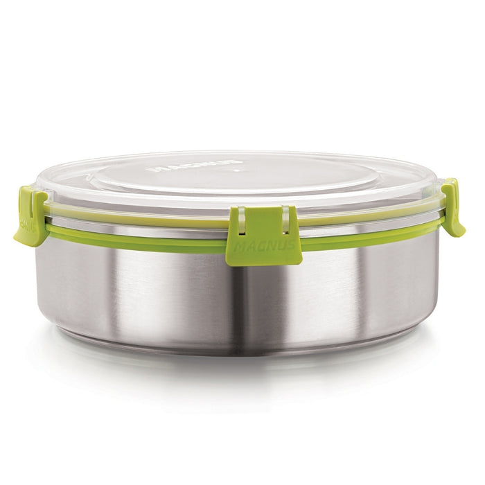 Magnus Stainless Steel Airtight & Leakproof Klip Lock Food Storage Container (1300 ml)