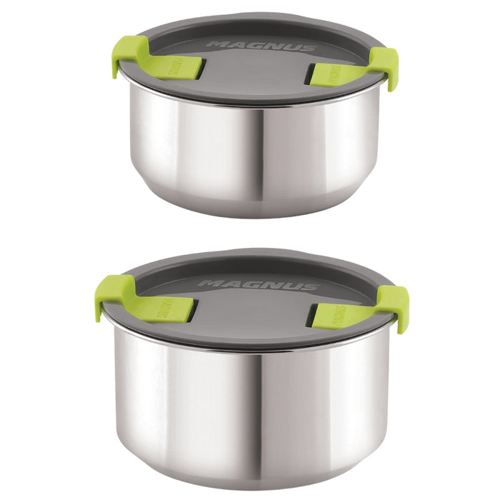 Magnus Steam Lock Airtight and Leakproof Food Storage Stainless Steel Containers