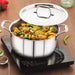 Magnus Triply Stainless Steel Induction Base Casserole with Stainless Steel Lid 
