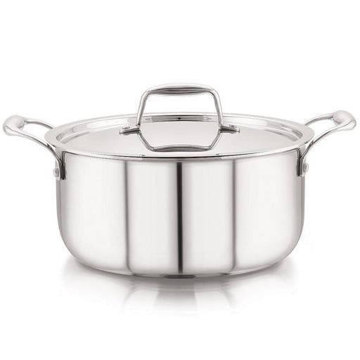 Magnus Triply Stainless Steel Induction Base Casserole with Stainless Steel Lid  Induction cookware