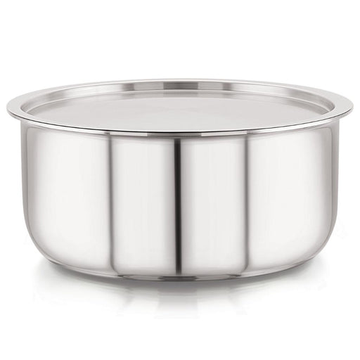 magnus triply stainless steel tope with stainless steel lid 5.15 ltr