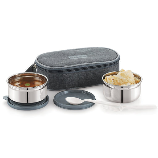 Magnus Feast 2 Leakproof Office Lunch Box with Grey